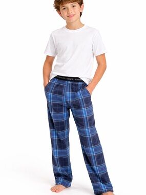 Calvin Klein • NWT Blue Plaid Boys Pajama Pants - no pockets